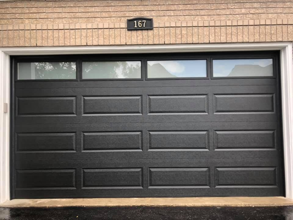 Garage door openers installed inside a garage
